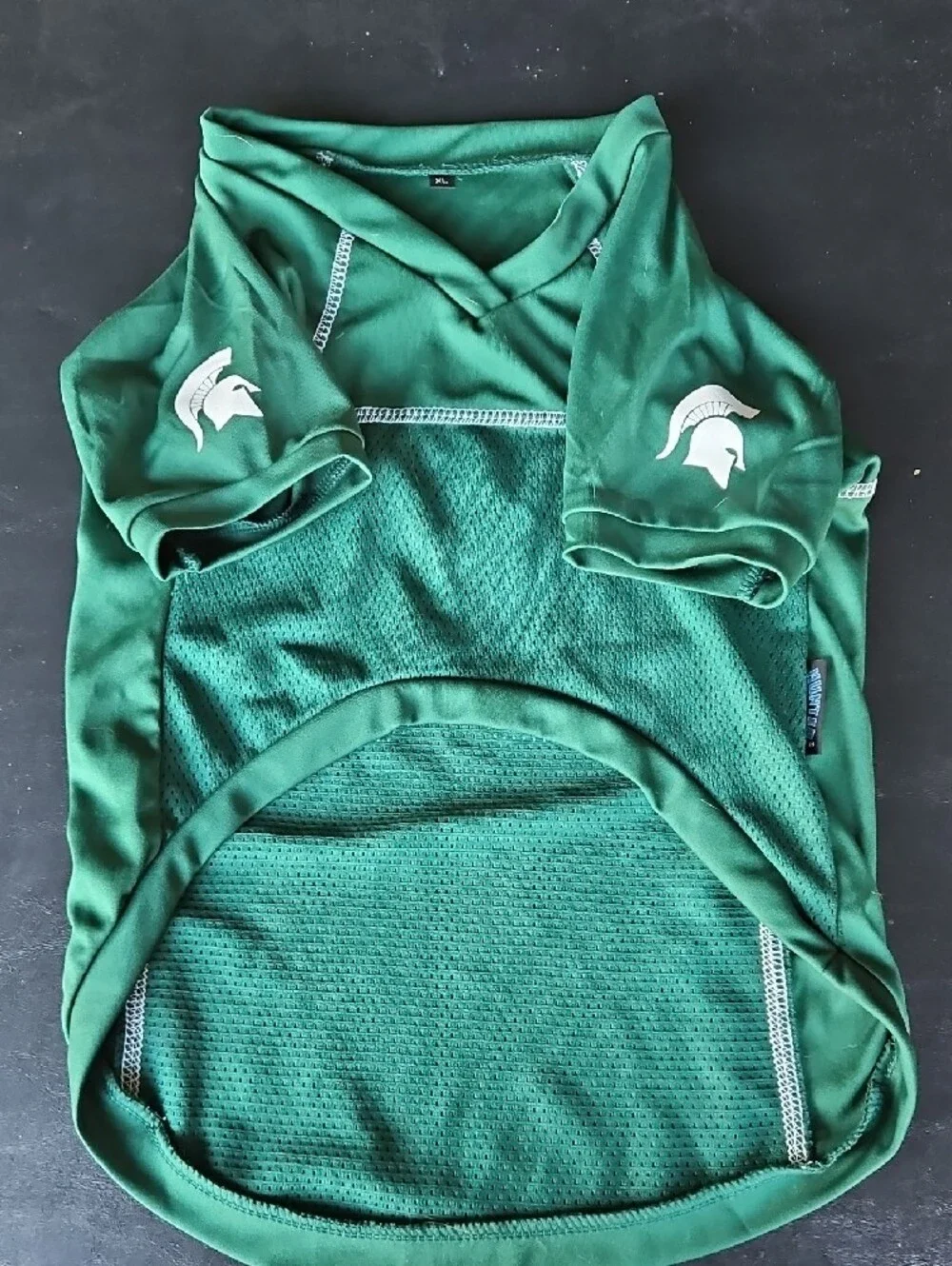 Michigan State Green Dog Jersey - Sporty Pet Shirt